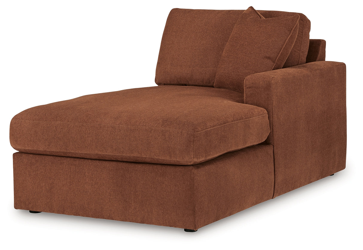 Modmax 6-Piece Sectional with Ottoman in Spice - PKG020739