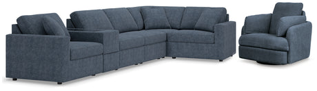 Modmax 6-Piece Sectional with Recliner in Ink - PKG020661