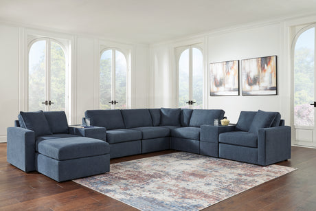 Modmax 8-Piece Sectional with Ottoman in Ink - PKG020669