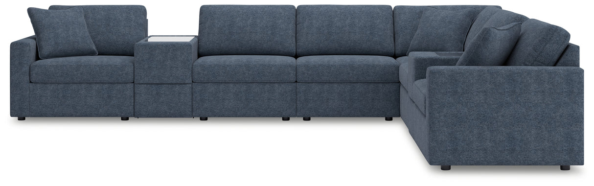 Modmax 8-Piece Sectional with Ottoman in Ink - PKG020669