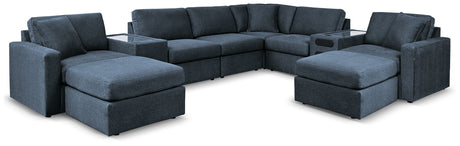 Modmax 8-Piece Sectional with Ottoman in Ink - PKG020722