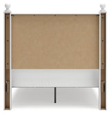 Mollviney Full Panel Bed with 2 Nightstands in White - PKG018958