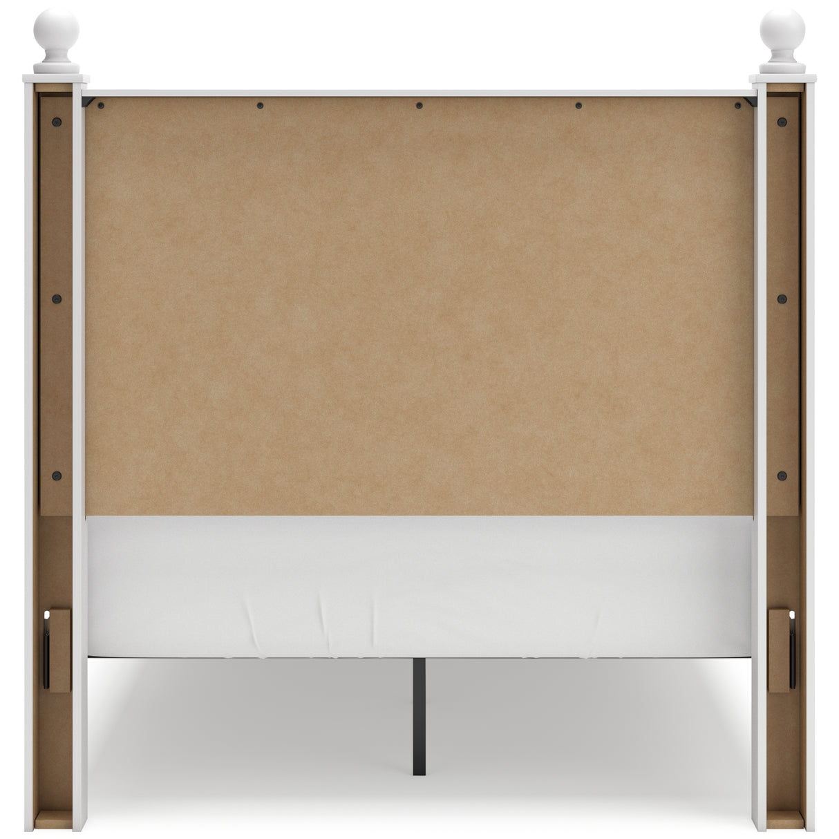 Mollviney Full Panel Headboard with Dresser and 2 Nightstands in White from Ashley - Luna Furniture