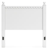 Mollviney Full Panel Headboard with Dresser and 2 Nightstands in White from Ashley - Luna Furniture