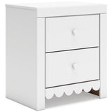 Mollviney Full Panel Headboard with Mirrored Dresser and Nightstand in White from Ashley - Luna Furniture