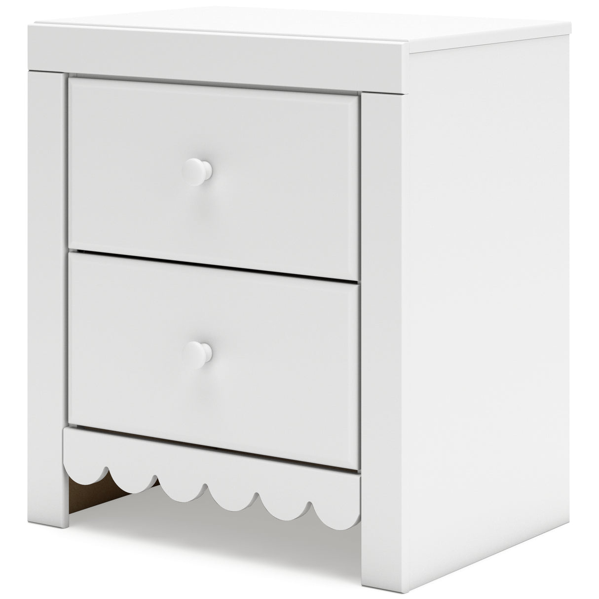 Mollviney Full Panel Headboard with Mirrored Dresser and Nightstand in White from Ashley - Luna Furniture