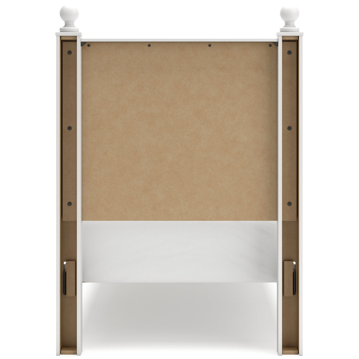 Mollviney Twin Panel Headboard with Mirrored Dresser and Chest in White from Ashley - Luna Furniture