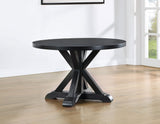 Molly 48-inch Round Dining Table, Black - MY4848TK