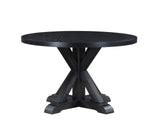 Molly 48-inch Round Dining Table, Black - MY4848TK