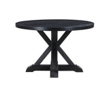 Molly 48-inch Round Dining Table, Black - MY4848TK