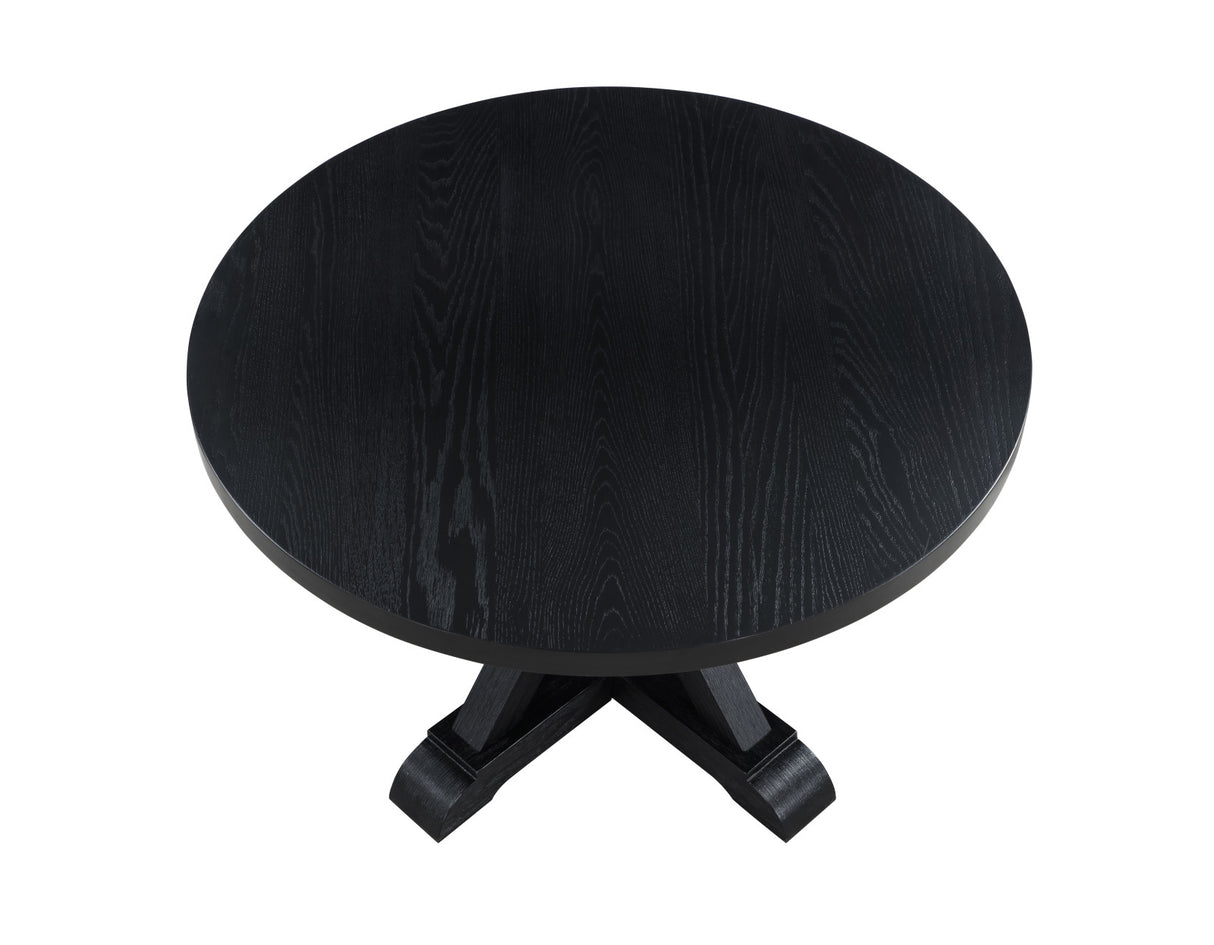 Molly 48-inch Round Dining Table, Black - MY4848TK