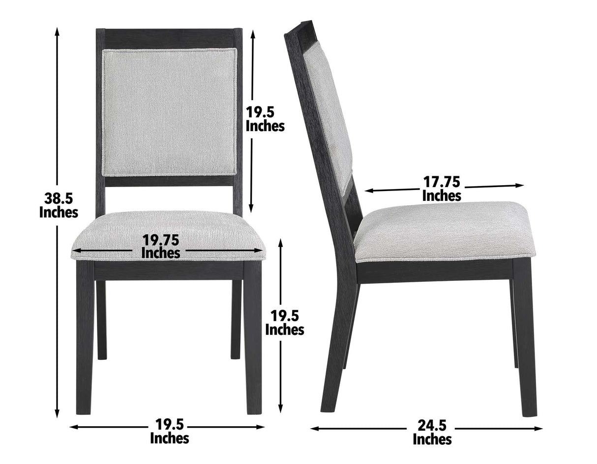 Molly Side Chair, Black from Steve Silver - Luna Furniture