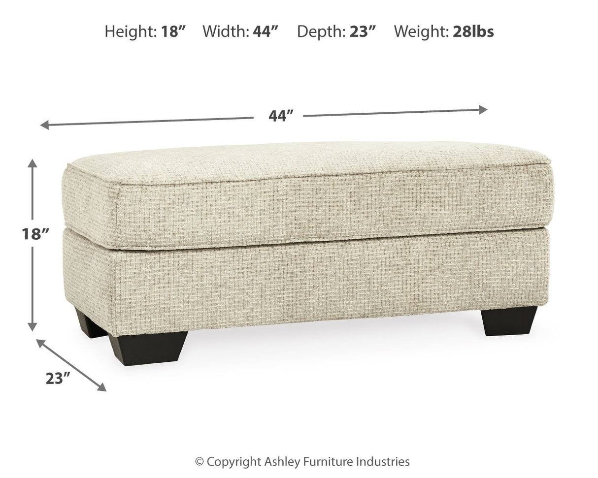 Monaghan Chair and Ottoman in Sandstone - PKG001876