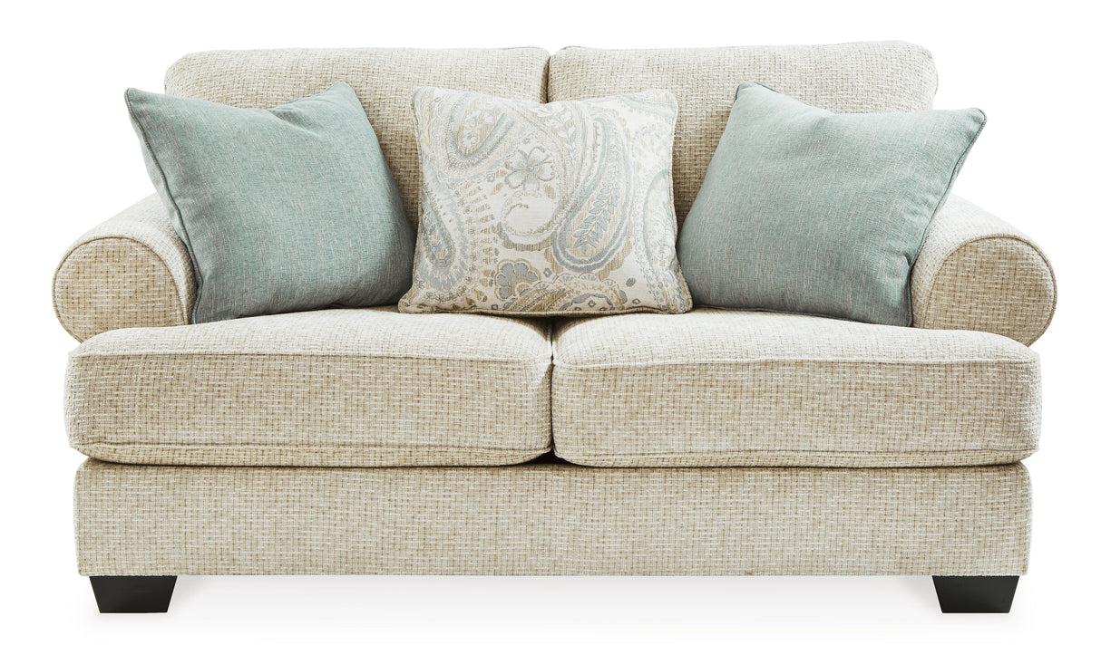 Monaghan Sandstone Loveseat from Ashley - Luna Furniture