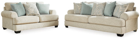 Monaghan Sofa and Loveseat in Sandstone - PKG001875