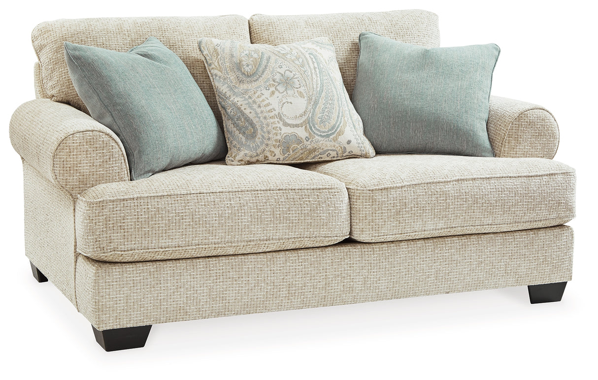 Monaghan Sofa, Loveseat, Chair and Ottoman in Sandstone from Ashley - Luna Furniture