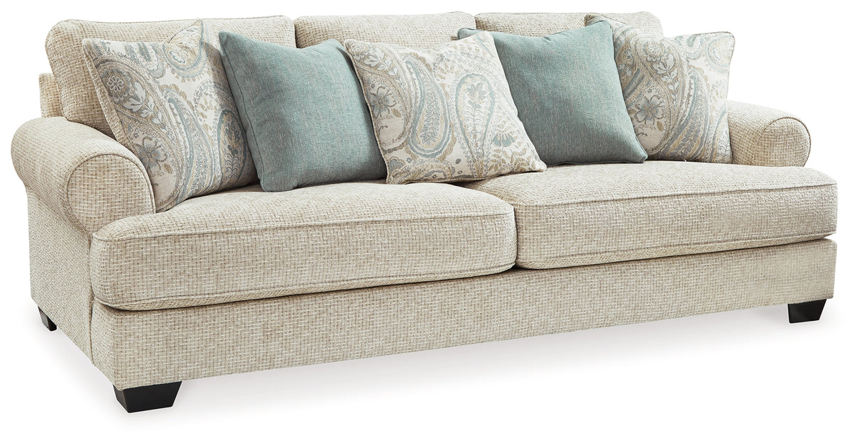 Monaghan Sofa, Loveseat, Chair and Ottoman in Sandstone from Ashley - Luna Furniture