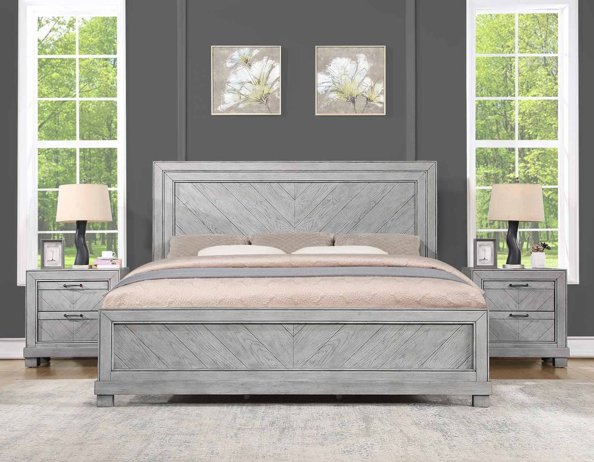 Montana 4-Piece King Bedroom Set(King Bed/NS/Dresser/Mir) from Steve Silver - Luna Furniture