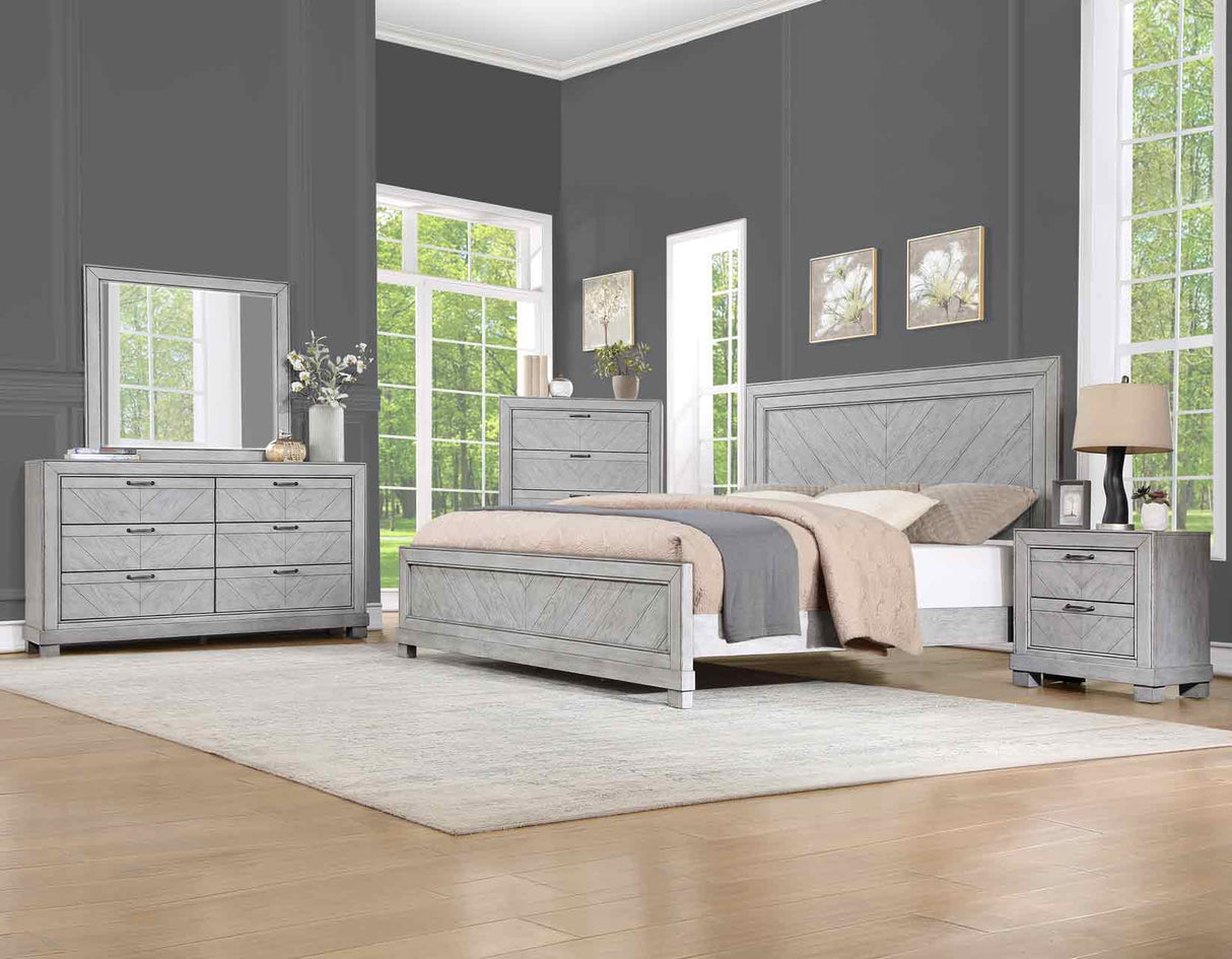 Montana 4-Piece King Bedroom Set(King Bed/NS/Dresser/Mir) from Steve Silver - Luna Furniture