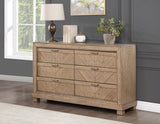 Montana 4-Piece King Set, Sand(King Bed, Nightstand, Dresser and Mirror) from Steve Silver - Luna Furniture