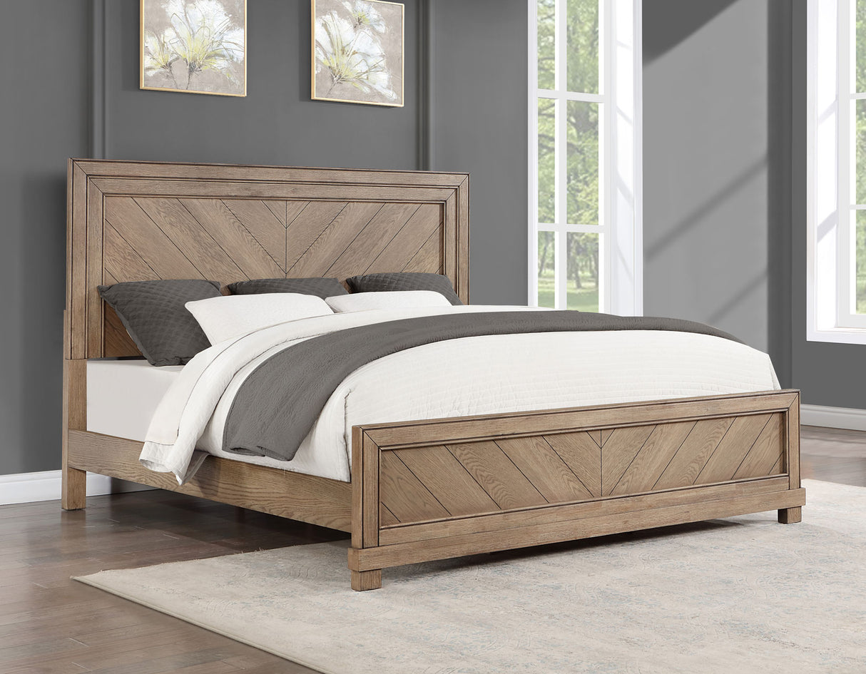 Montana 4-Piece King Set, Sand(King Bed, Nightstand, Dresser and Mirror) from Steve Silver - Luna Furniture