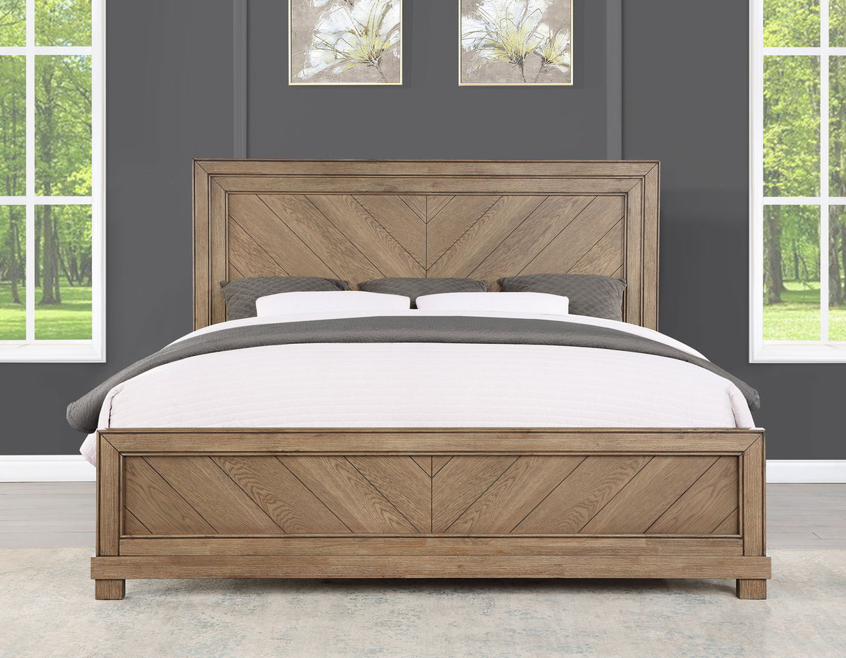 Montana 4-Piece King Set, Sand(King Bed, Nightstand, Dresser and Mirror) from Steve Silver - Luna Furniture