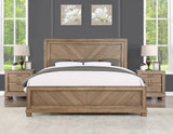 Montana 4-Piece King Set, Sand(King Bed, Nightstand, Dresser and Mirror) from Steve Silver - Luna Furniture