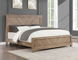 Montana 4-Piece Queen Set, Sand(King Bed, Nightstand, Dresser and Mirror) from Steve Silver - Luna Furniture