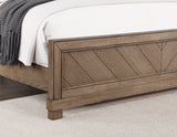 Montana 4-Piece Queen Set, Sand(King Bed, Nightstand, Dresser and Mirror) from Steve Silver - Luna Furniture