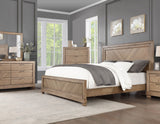 Montana 4-Piece Queen Set, Sand(King Bed, Nightstand, Dresser and Mirror) from Steve Silver - Luna Furniture