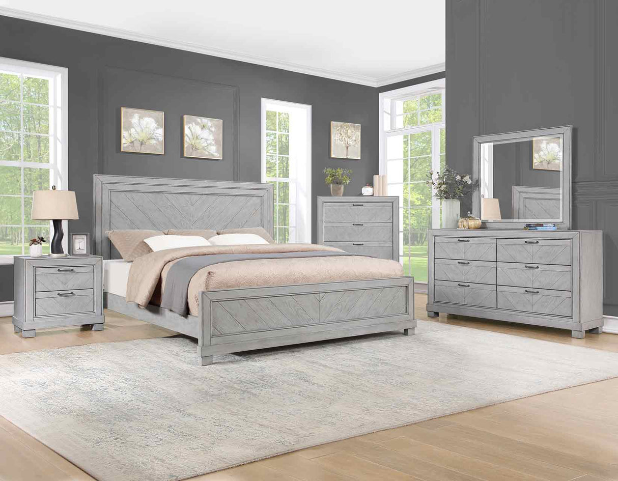 Montana 4-Piece Queen Set(Queen Bed, Nightstand, Dresser and Mirror) from Steve Silver - Luna Furniture