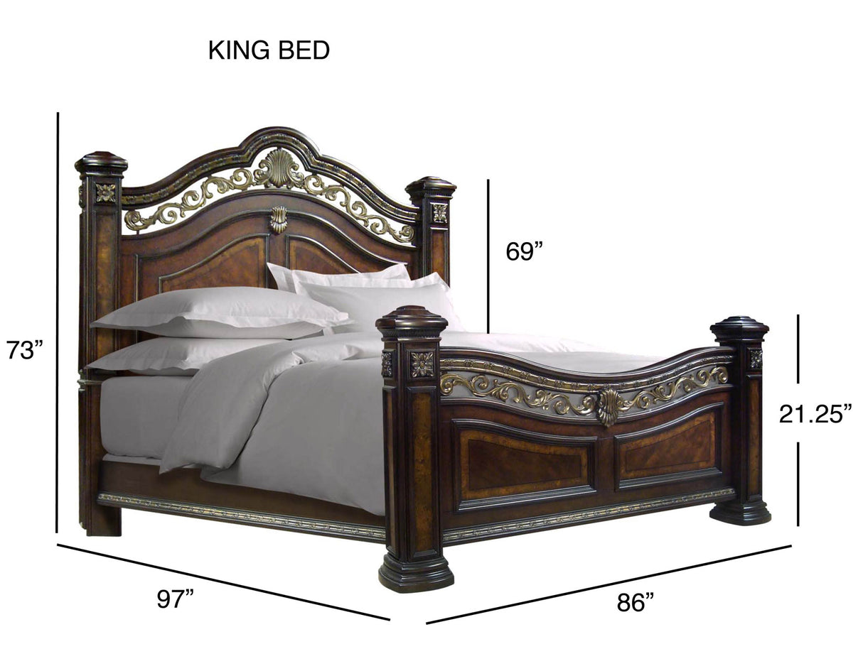 Monte Carlo King Bed - SET | RE163SS-143 | RE163SS-138 | RE163SS-144 | RE163SS-139 | RE163SS-142