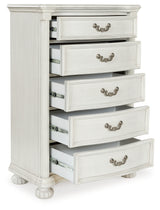 Montelaine Antique White Chest of Drawers - B795-46