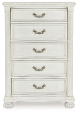 Montelaine Antique White Chest of Drawers - B795-46