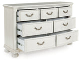 Montelaine Antique White Dresser - B795-31