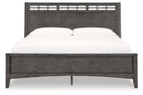 Montillan California King Panel Bed with Dresser in Grayish Brown - PKG016247