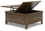 Moriville Coffee Table with 2 End Tables in Grayish Brown from Ashley - Luna Furniture