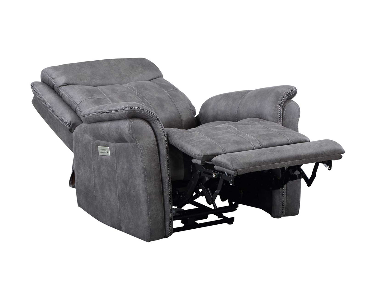 Morrison Dual-Power Recliner, Stone from Steve Silver - Luna Furniture