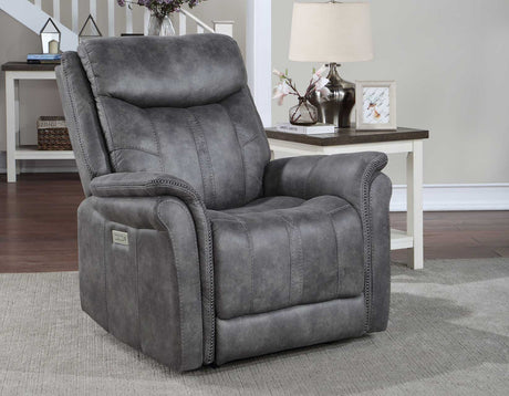 Morrison Dual-Power Recliner, Stone - MOR950CS