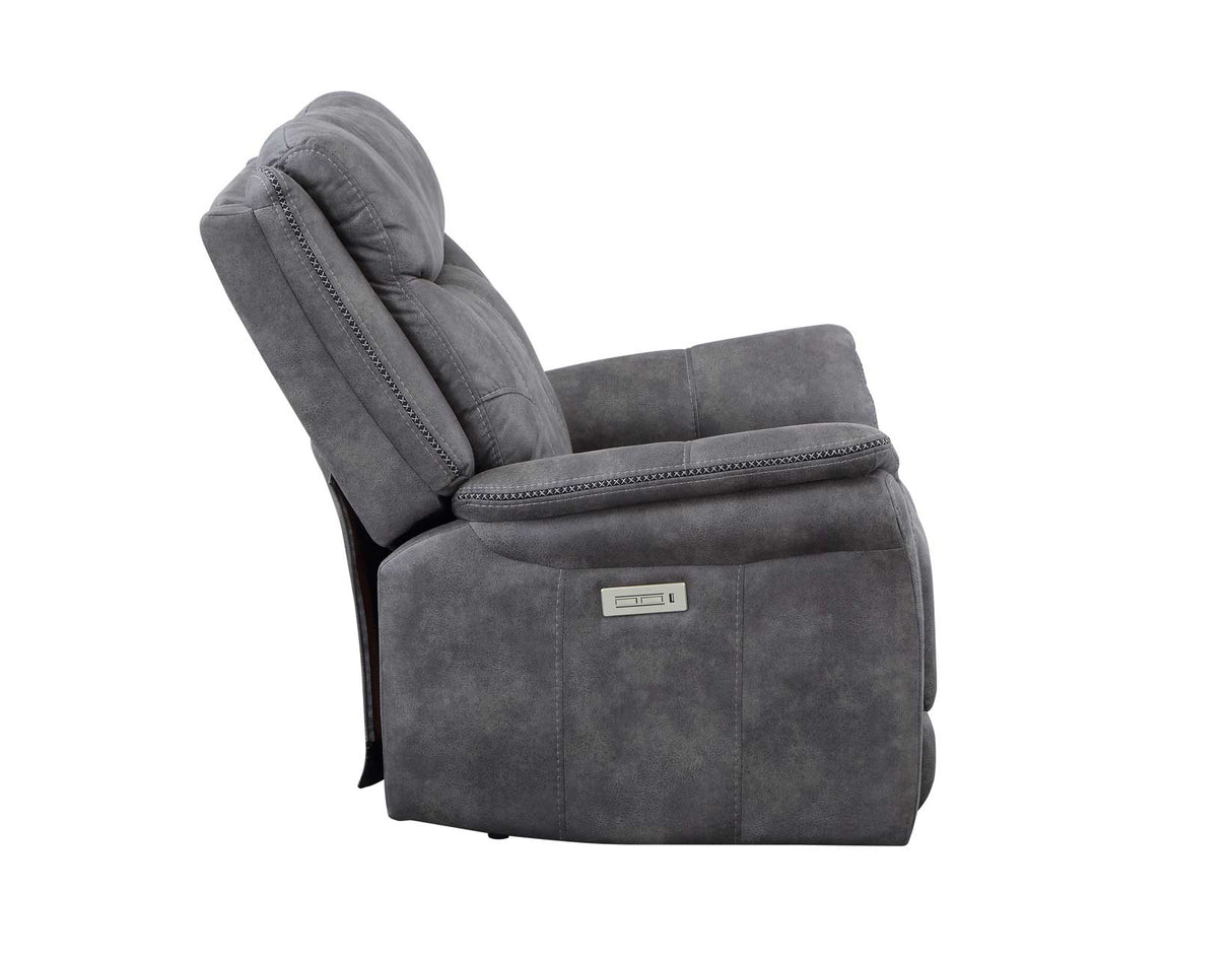 Morrison Dual-Power Recliner, Stone from Steve Silver - Luna Furniture