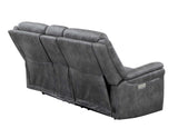 Morrison Dual-Power Reclining Console Loveseat, Stone from Steve Silver - Luna Furniture