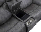 Morrison Dual-Power Reclining Console Loveseat, Stone from Steve Silver - Luna Furniture