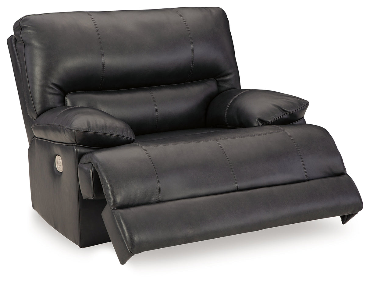 Mountainous Sofa, Loveseat and Recliner in Eclipse - PKG018553