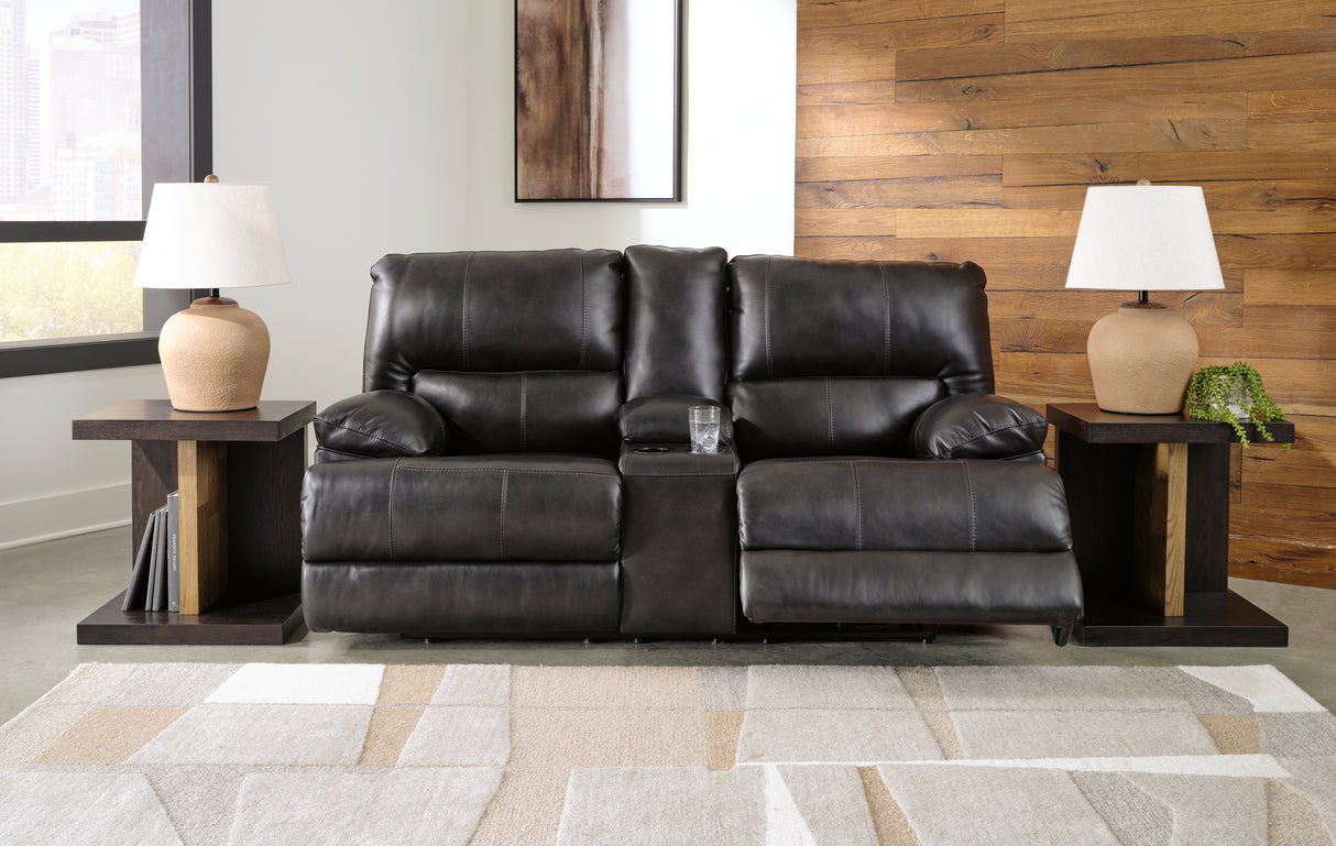 Mountainous Sofa, Loveseat and Recliner in Eclipse - PKG018553