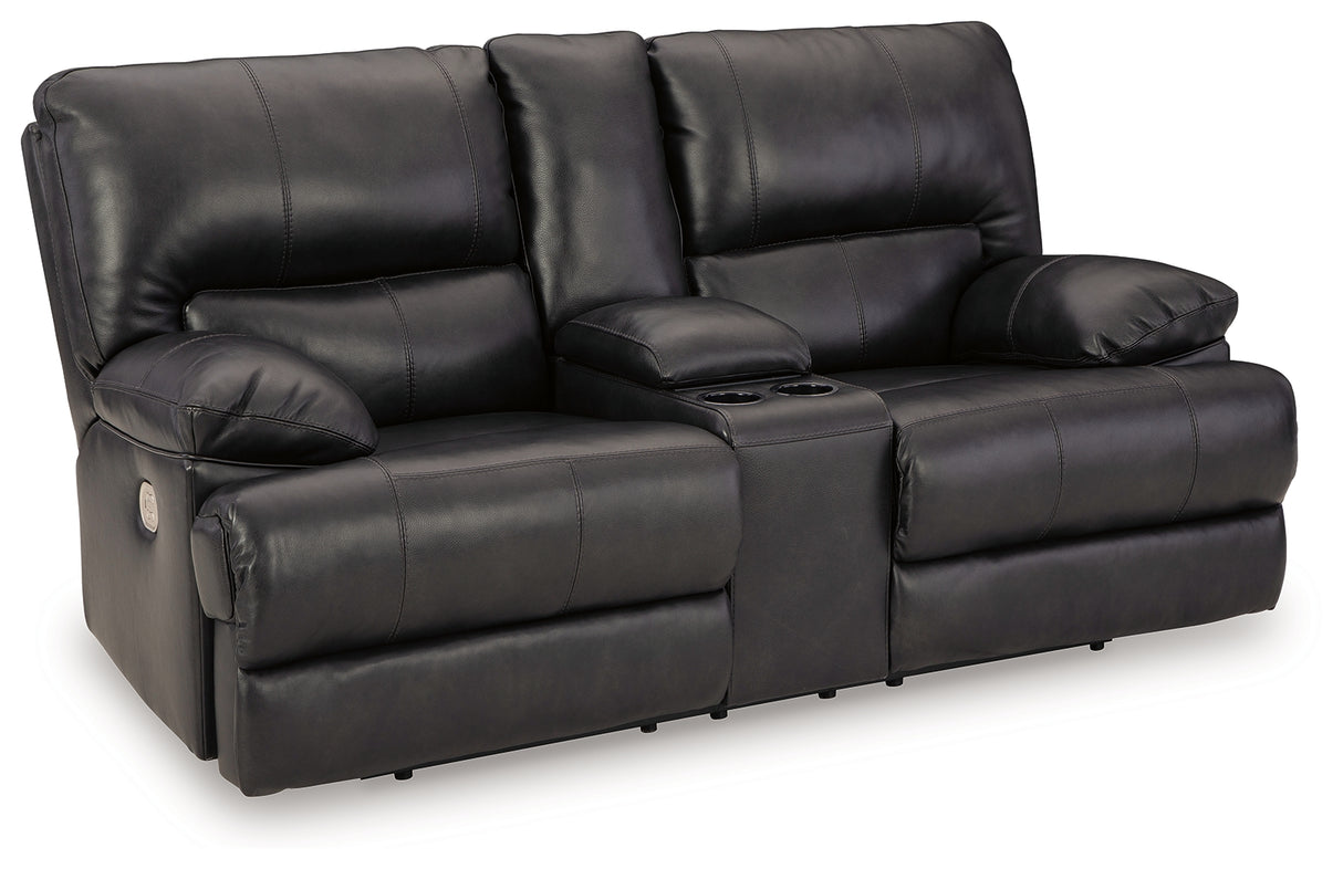 Mountainous Sofa, Loveseat and Recliner in Eclipse - PKG018553