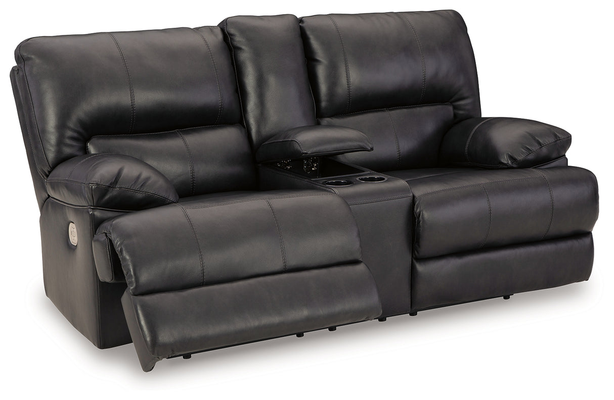 Mountainous Sofa, Loveseat and Recliner in Eclipse - PKG018553