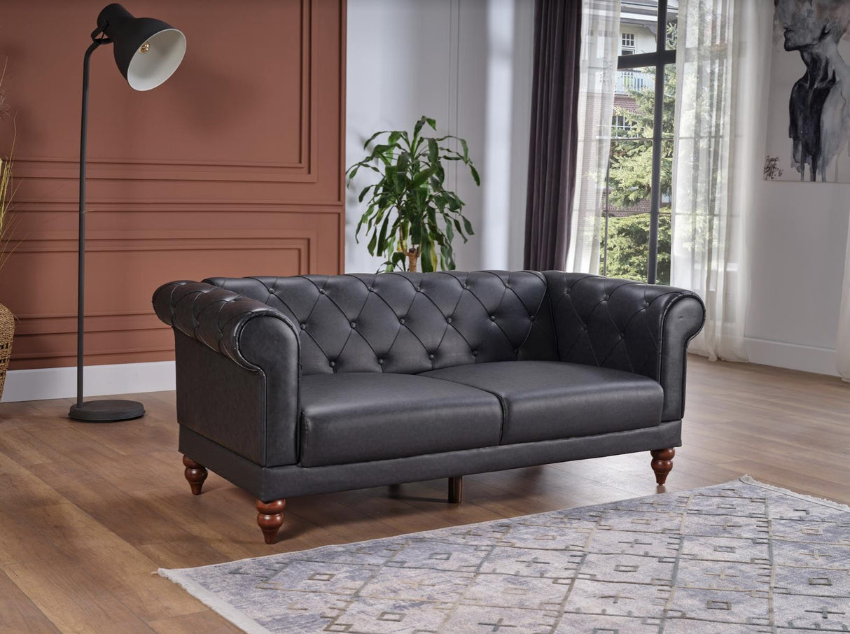 Muse Muse Grey Pu Loveseat from Bellona - Luna Furniture