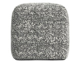 Nahara Boucle Black Woven Square Pouf from Steve Silver - Luna Furniture