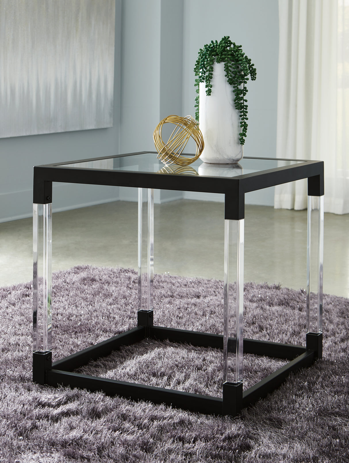 Nallynx 2 End Tables in Metallic Gray from Ashley - Luna Furniture