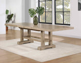 Napa 108-inch Dining Table with 2/18-inch Leaves, Sand - NP500TS